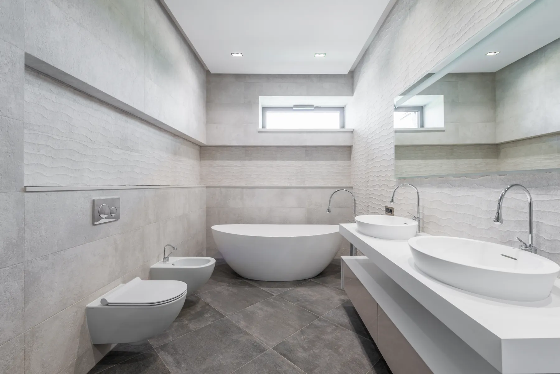 Bright modern bathroom with a clean, presentation-ready finish